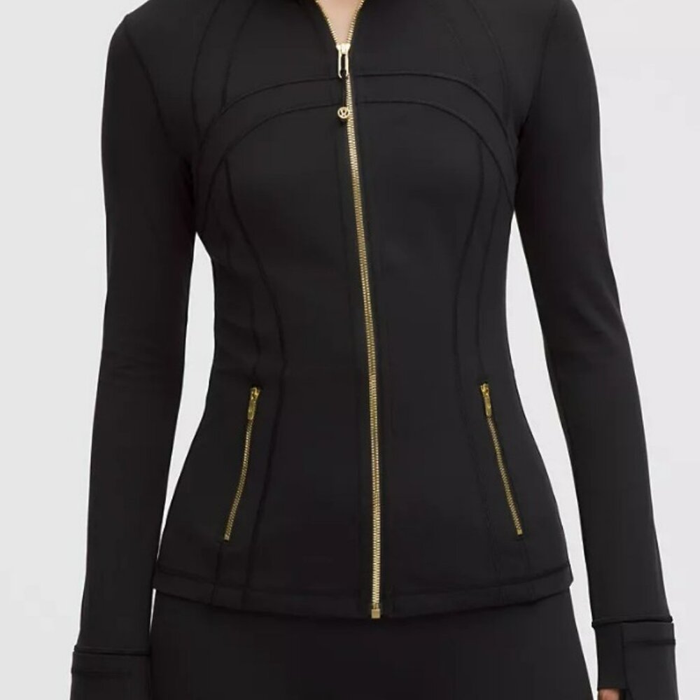 Lululemon Define Jacket Nulu. Black & Gold